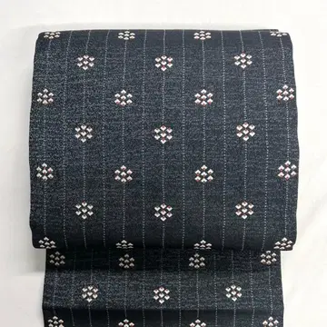 나고야 오비 능금 이층 능금 세로줄 기모노 오비 037k