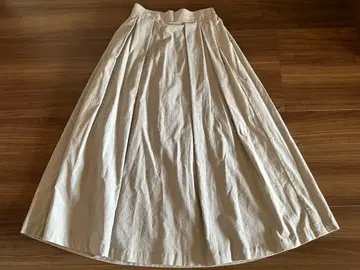 Calen h 베이지 롱 스커트 원사이즈