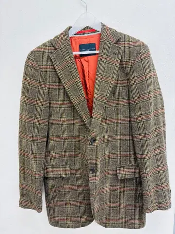 구제 타미힐피거 체크 무늬 테일러드 자켓 XL 상당
