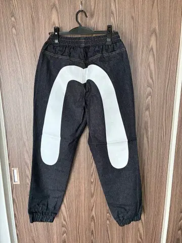 EVISU 데님 조거 팬츠 맨투맨