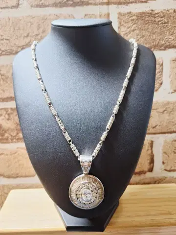 아발란체 실버925 크리스탈 펜던트 x 롱 체인 포함!