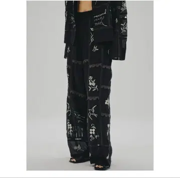 TODAYFUL Embroidery Patchwork Trousers