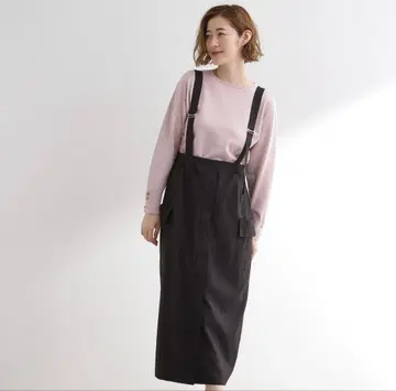 그로브 glove 서스펜더 스커트