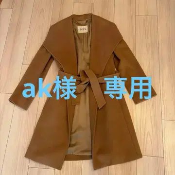 ROPE 브라운 롱 코트 벨트 포함