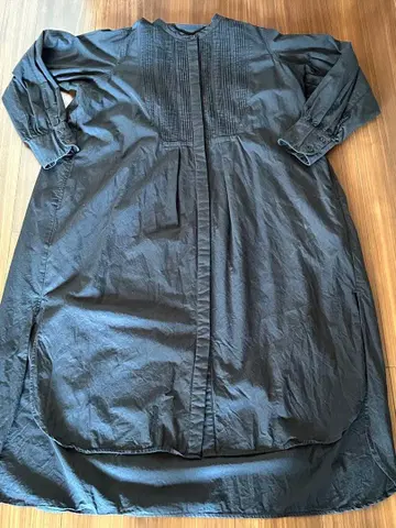 Fanaka 블랙 롱 드레스 긴팔