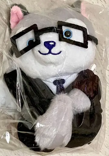 노킹 온 락드 도어 앉은 봉제 인형 (빙우견)