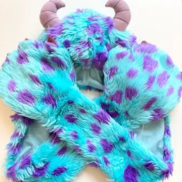 디즈니 팬 캡 머플러 몬스터 주식회사 샐리 스카이블루 보라색