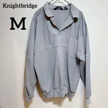 Knightbridge [ M ] 그레이 긴팔 피케 셔츠 긴팔 상의 빅