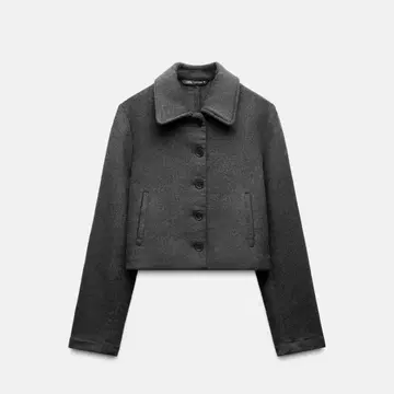 ZARA 울 자켓 카본 그레이