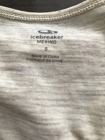 icebreaker 메리노울 V넥 긴팔 T셔츠 S