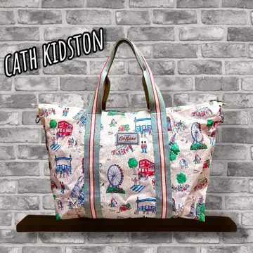 새상품급 Cath Kidston 2way 런던 풍경 트래블 백
