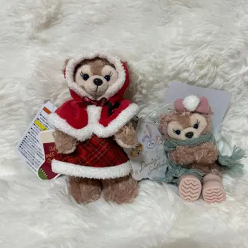 디즈니씨 디즈니 크리스마스 산타 머플러 봉제 인형 키링