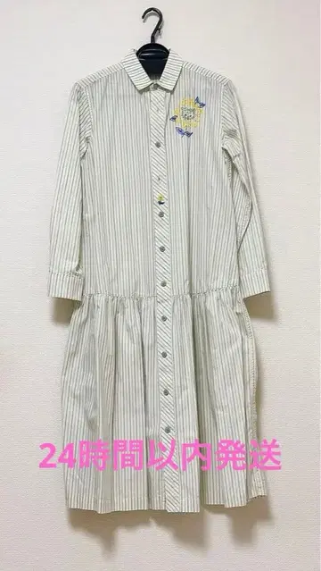 네넷 ne-net 스트라이프 긴팔 셔츠 원피스