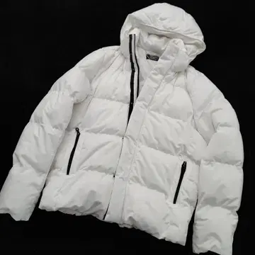 AZUL 화이트 다운 자켓 후드 부착 L 사이즈