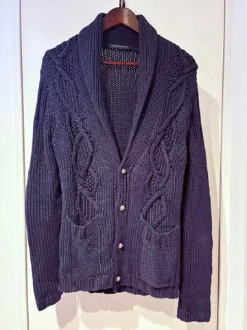 TOMORROWLAND 투모로우랜드 트리코 다크 네이비 가디건