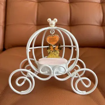 디즈니 미키 & 미니 반지 필로우 프린세스 마차 미사용 새상품