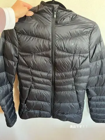 PUMA 후드 부착 다운 자켓 M 블랙