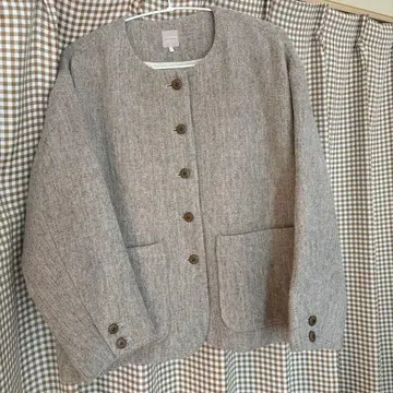 TSUHARU 노카라 자켓 그레이 F 사이즈