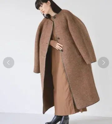 TODAYFUL 투데이풀 울 저지 코트 울 브라운 36