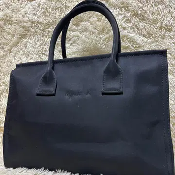 컨디션 최상 에네스베 핸드백 토트백 나일론 블랙 자립