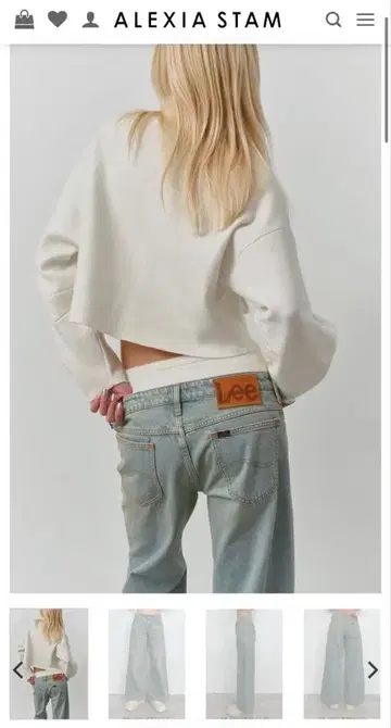 Lee x ALEXIA STAM 배기 데님 XS