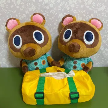 모여봐요 동물의 숲 마메키치&밤돌이 티슈 케이스 제일복권*QK