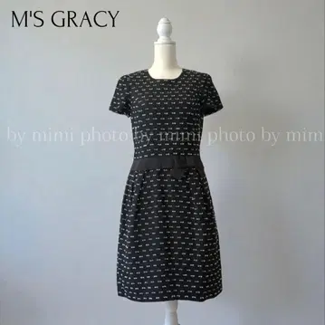M'S GRACY 리본 자카드 원피스