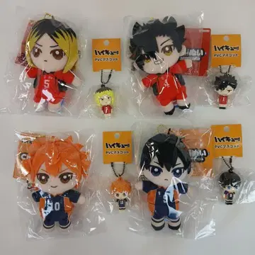 하이큐 카라스노 네코마 Chibi 앉은 인형 마스코트 PVC 키링