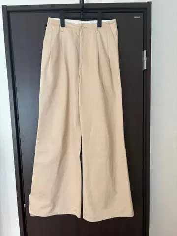 AURALEE 19AW 랫핑크 치노 와이드 팬츠