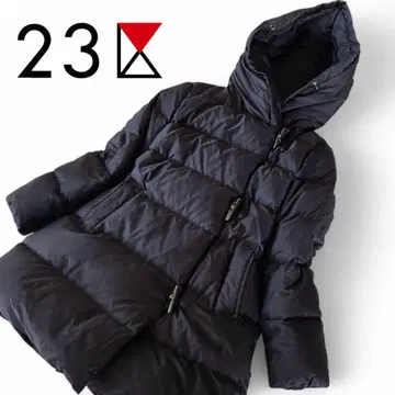 새상품급 23구 후드 부착 다운 코트 A라인