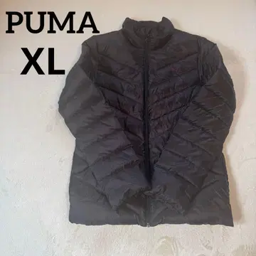 PUMA 푸마 다운 자켓 핑크 로고 블랙