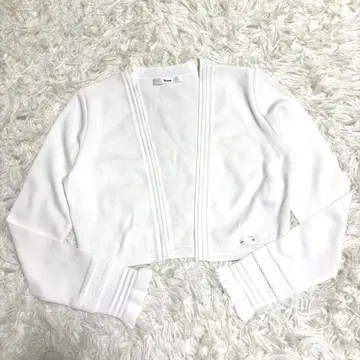 [ 미사용 새상품 ] 르네 가디건 볼레로 화이트 34