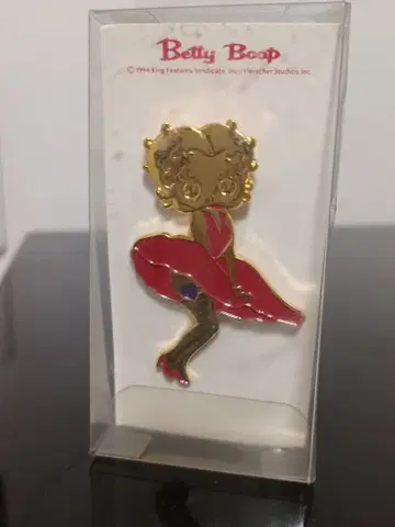 미사용 새상품 레어 Betty Boop 핀 배지 빈티지 당시 제품