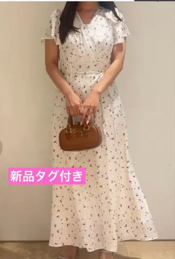 아푸와이저 리셰 체리 프린트 카슈 원피스 택 포함 새상품