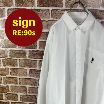 U.S. POLO ASSN. 유에스플로어슨 로고 자수 셔츠