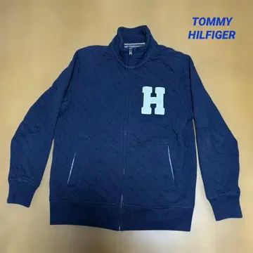 TOMMY HILFIGER 풀 집업 맨투맨 자켓 네이비