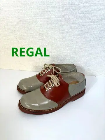 REGAL 리걸 새들 슈즈 23cm 그레이 x 브라운 2452