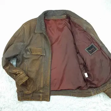 새상품급 비노 란체 가죽 자켓 브라운 90s 빈티지