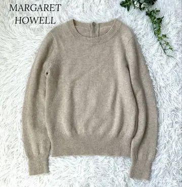 마가렛호웰 캐시미어 혼방 백 버튼 풀오버 니트