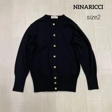 고급 프랑스제 NINARICCI 니나리치 울 100% 가디건