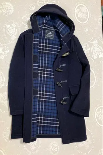 Gloverall 글로버올 더플 코트 XS 네이비