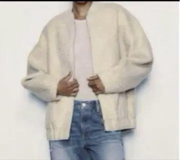 ZARA 부클 오버 사이즈 봄버 자켓 XS-S