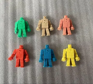 근육맨 지우개 선샤인 6체 세트 쇼와 레트로