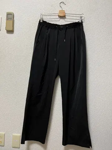 그림클랩 와이드 팬츠 /M 블랙 스트레치 이지 팬츠 블랙