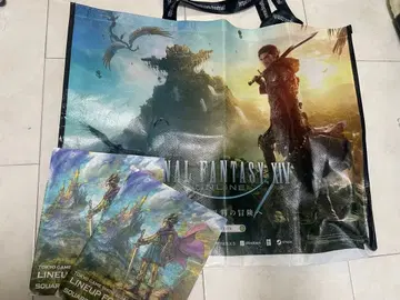 TGS 2024 파이널 판타지 14 회장 한정판 토트백+팜플렛 2