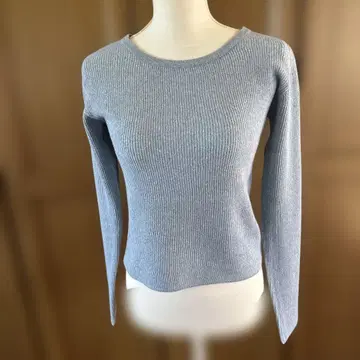 블루 긴팔 니트 스웨터 F사이즈