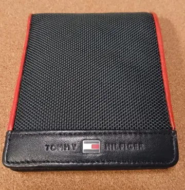 TOMMY HILFIGER 접이식 지갑 네이비/레드