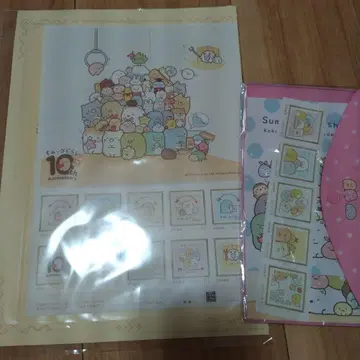 스미코구라시 우체국 굿즈 우표 시트 2점