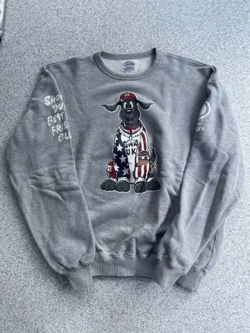 그레이 맨투맨 L 사이즈 캐릭터