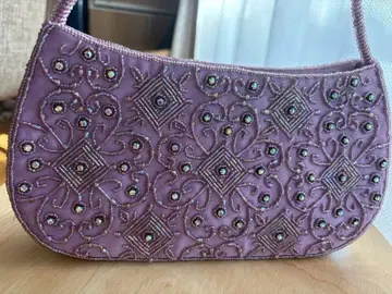 CheChe NewYork 파티 백 비즈 퍼플 보라색 라벤더